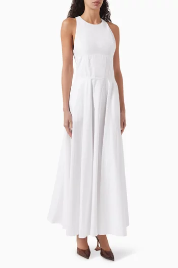 Homage Maxi Dress in Cotton-poplin