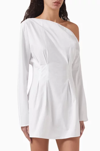 Homage Mini Dress in Cotton-poplin