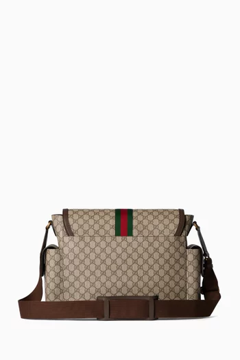 Large GG Diaper Bag in GG Supreme Canvas