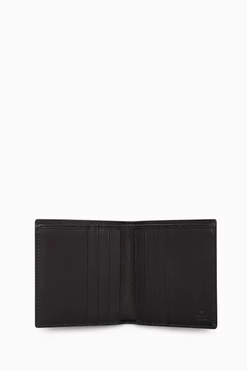 GG Emblem Bi-fold Wallet in Canvas