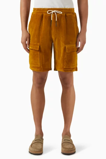 Sienna Cargo Shorts in Velour