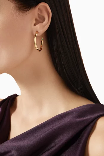 Mini Calypso Hoops in 12kt Gold Plated Brass