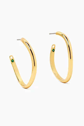 Mini Calypso Hoops in 12kt Gold Plated Brass