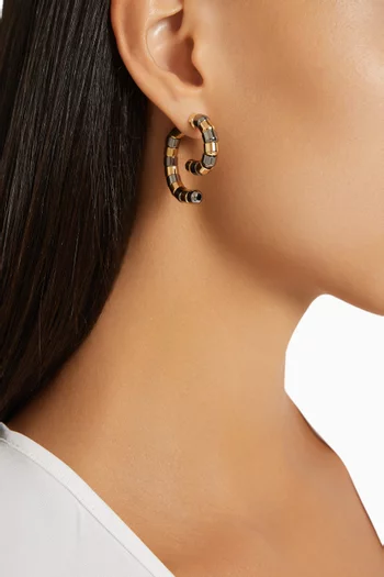 Luna Rumi Earrings in 12kt Gold-plated Brass