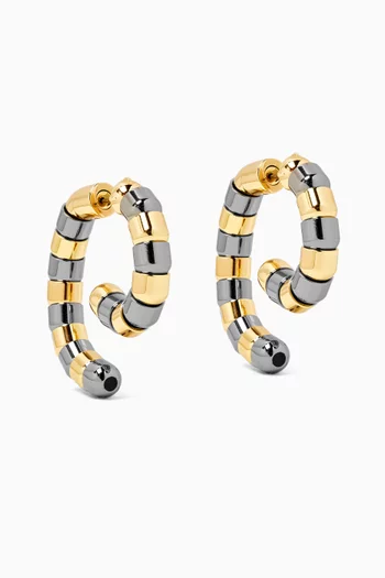 Luna Rumi Earrings in 12kt Gold-plated Brass