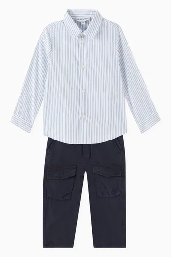 Eagle-logo Shirt in Cotton