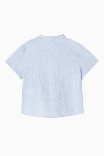 Striped Shirt in Stretch Cotton