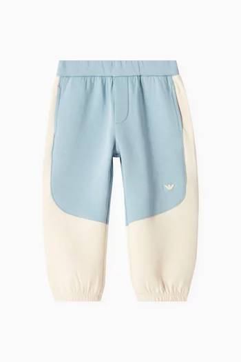 Colour-block Sweatpants in Cotton-blend