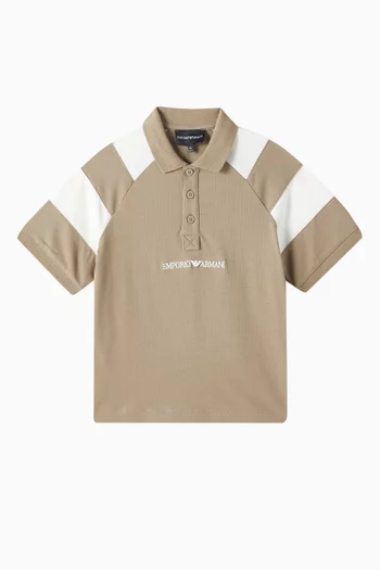 Colour-block Polo Shirt