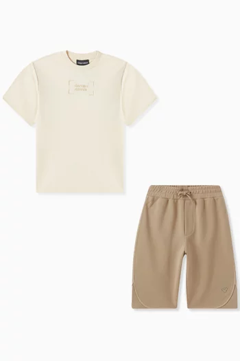 EA Logo Co-ord Set in Cotton