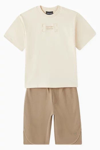 EA Logo Co-ord Set in Cotton