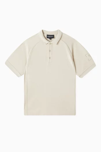 Logo Polo T-shirt in Cotton Jersey
