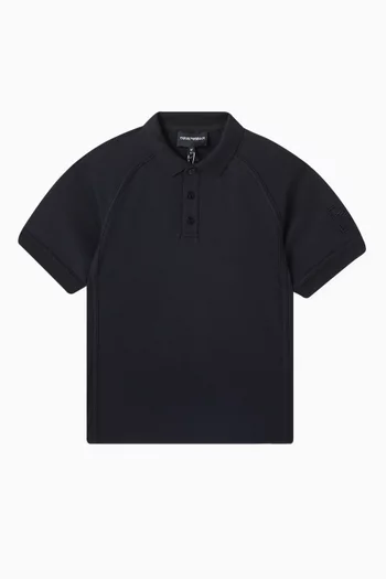 Logo Polo T-shirt in Cotton Jersey
