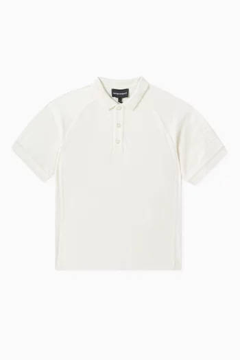 Logo Polo T-shirt in Cotton Jersey