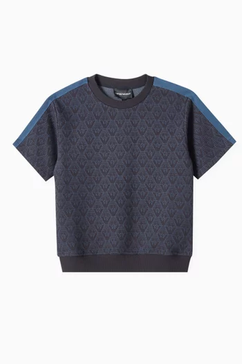 All-over Eagle Print T-shirt in Cotton-blend