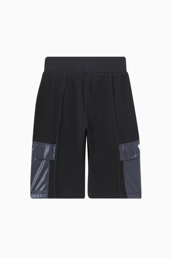 Waffle Drawstring Shorts in Organic Cotton