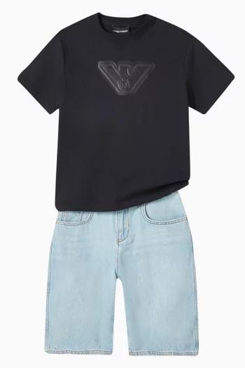 Denim Bermuda Shorts