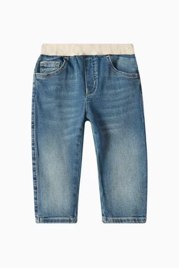 Logo Waist Jeans in Denim