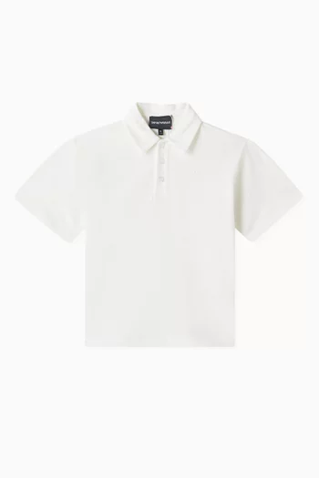 Logo Polo T-shirt in Cotton Jersey