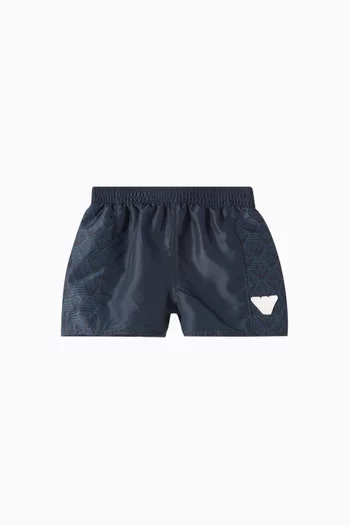 Logo Boxer Swim Shorts