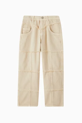Fringed Wide-leg Pants
