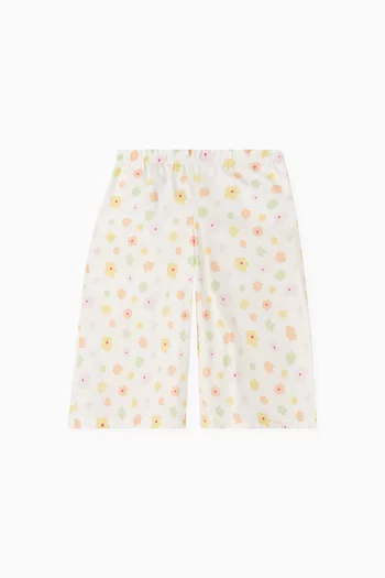 Allover Floral Print Shorts
