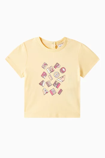 Glitter Logo T-shirt in Jersey