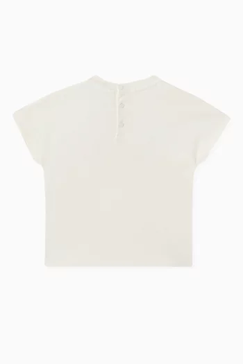 Floral Logo T-shirt in Jersey