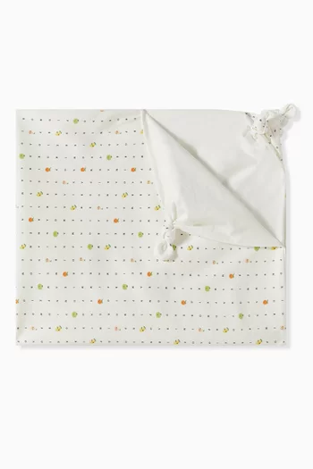 Logo Blanket in Cotton