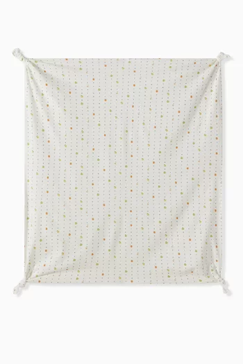 Logo Blanket in Cotton
