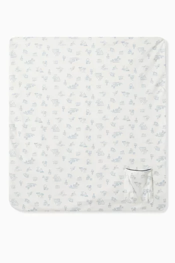 Logo-print Blanket in Cotton