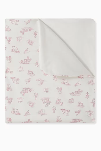 Logo-print Blanket in Cotton