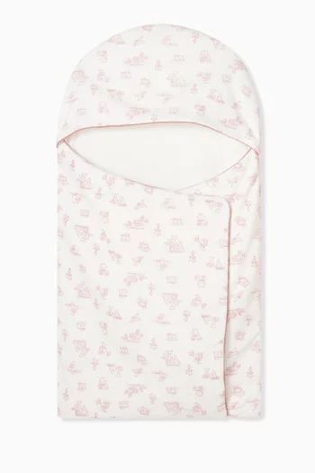 Logo-print Sleeping Bag in Cotton