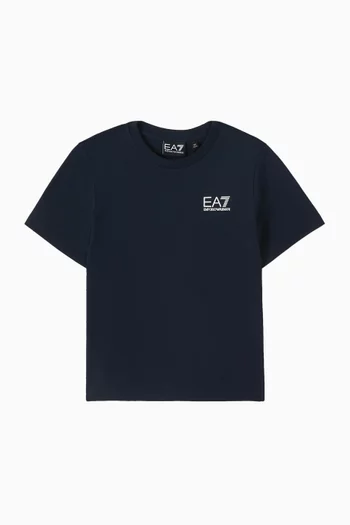 EA7 Logo T-shirt in Cotton