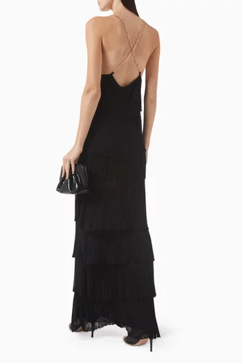 Yira Tiered Maxi Dress in Viscose