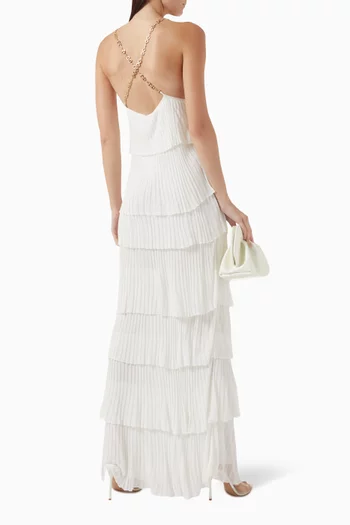 Yira Tiered Maxi Dress in Viscose