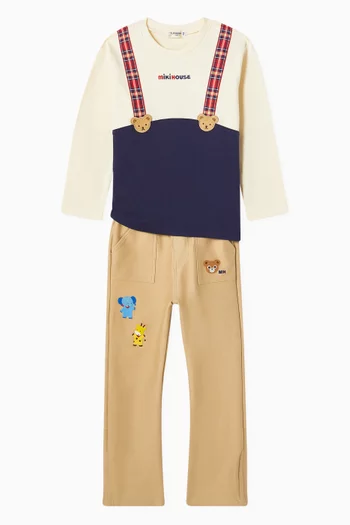 Straight-fit Pants in Cotton-blend