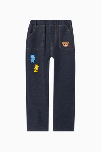 Straight-fit Pants in Cotton-blend