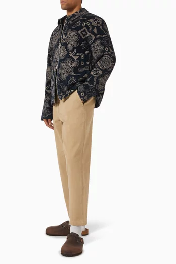 Park Floral Jacket in Corduroy