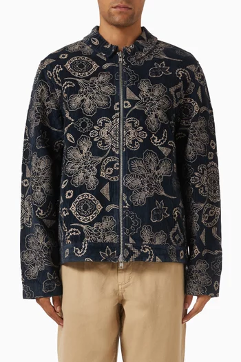 Park Floral Jacket in Corduroy