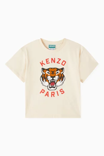 Logo Print T-shirt in Cotton