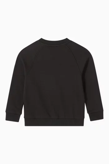 Elephant Print Sweatshirt in Fleece