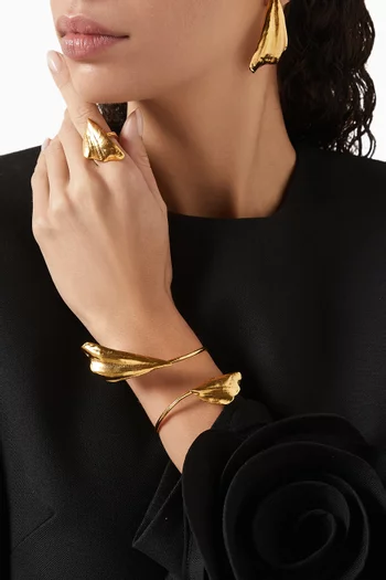 Thalassa 2.0 Ring in 24kt Gold-plated Brass