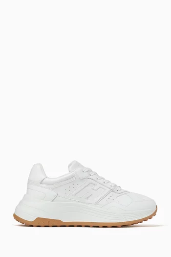 سنيكرز هاي فاي أسفل الكاحل جلد