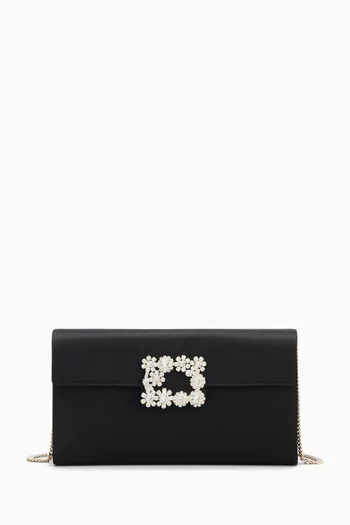 Efflorescence Clutch in Satin