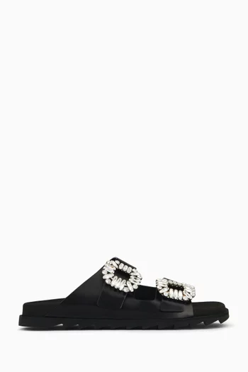 Slidy Viv' Mules in Leather