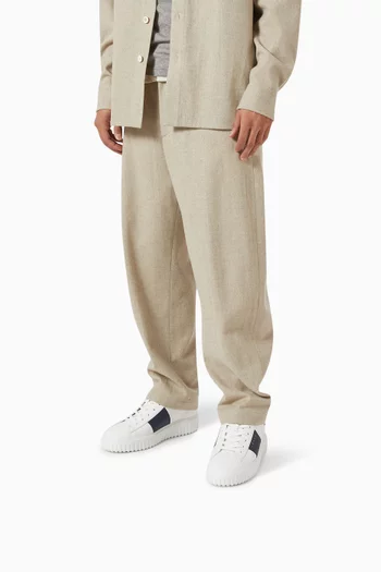 H-Stripes Sneakers in Leather