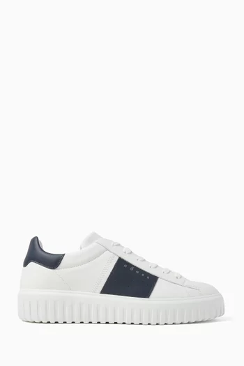 H-Stripes Sneakers in Leather