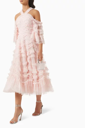 Bronte Off-Shoulder Ballerina Dress in Tulle