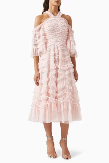 Bronte Off-Shoulder Ballerina Dress in Tulle
